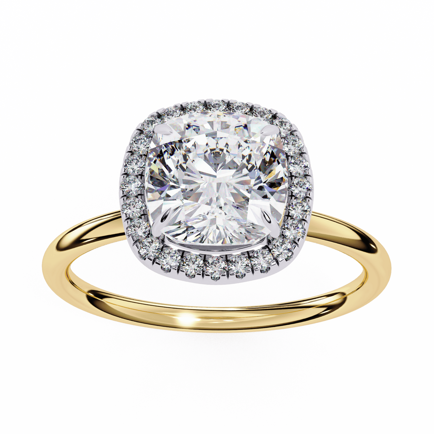 Classic Cushion Cut 1.78 Solitaire Ring