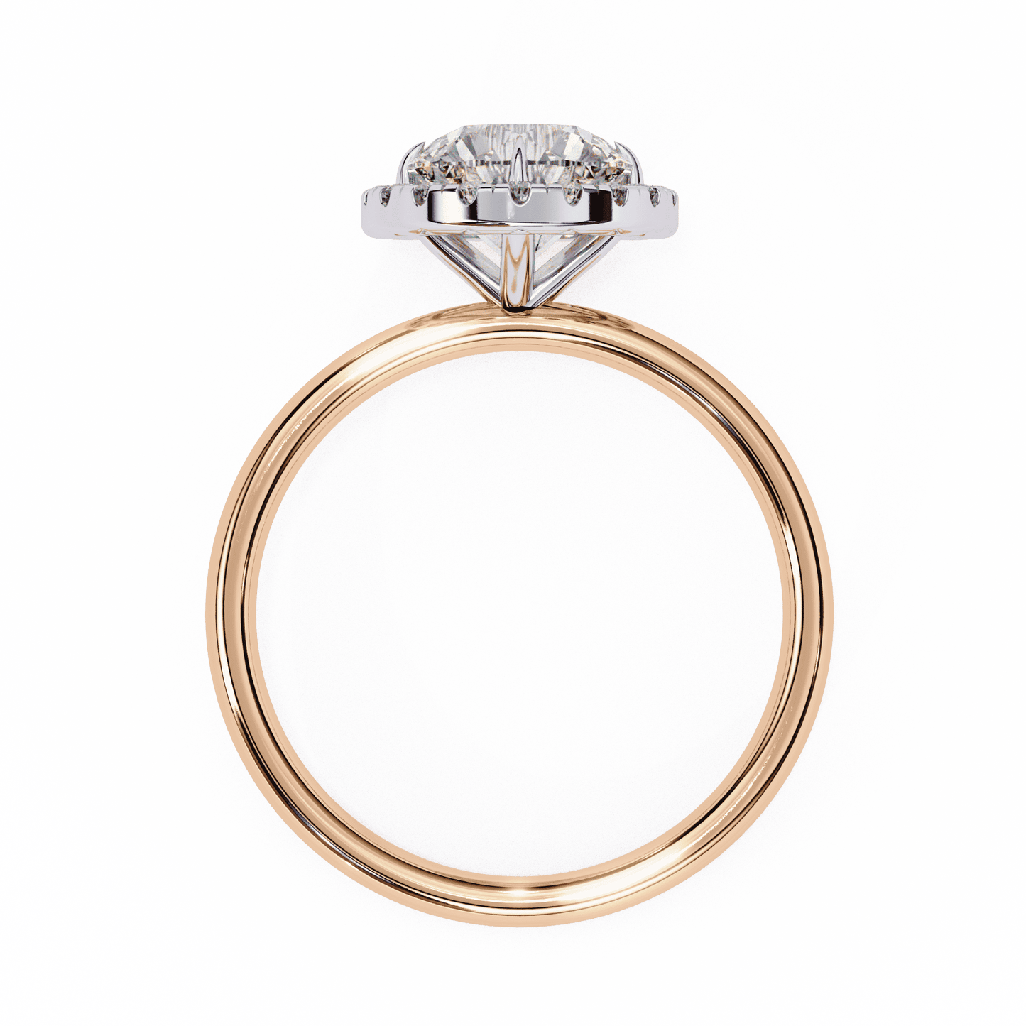 Eterna Round Solitaire Wedding Ring