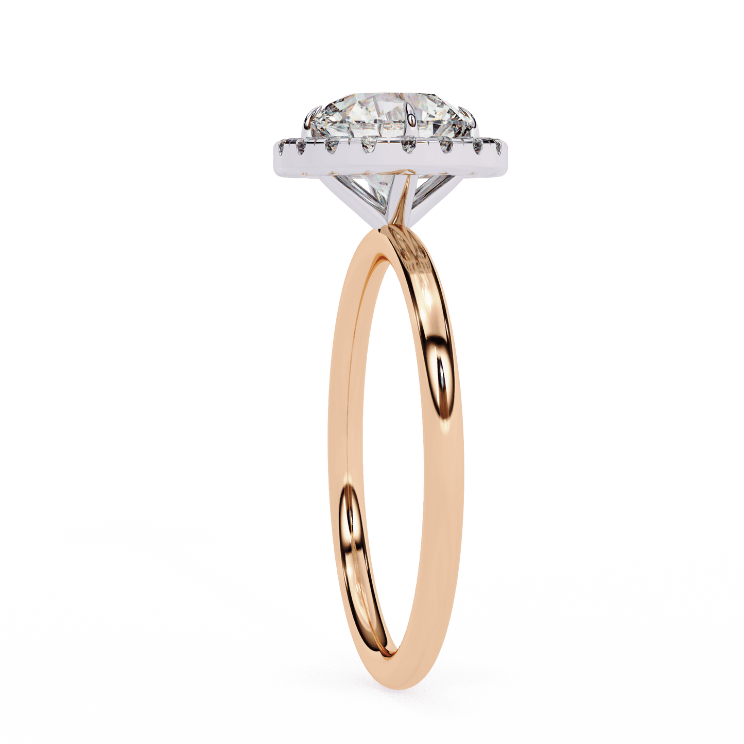Eterna Round Solitaire Wedding Ring
