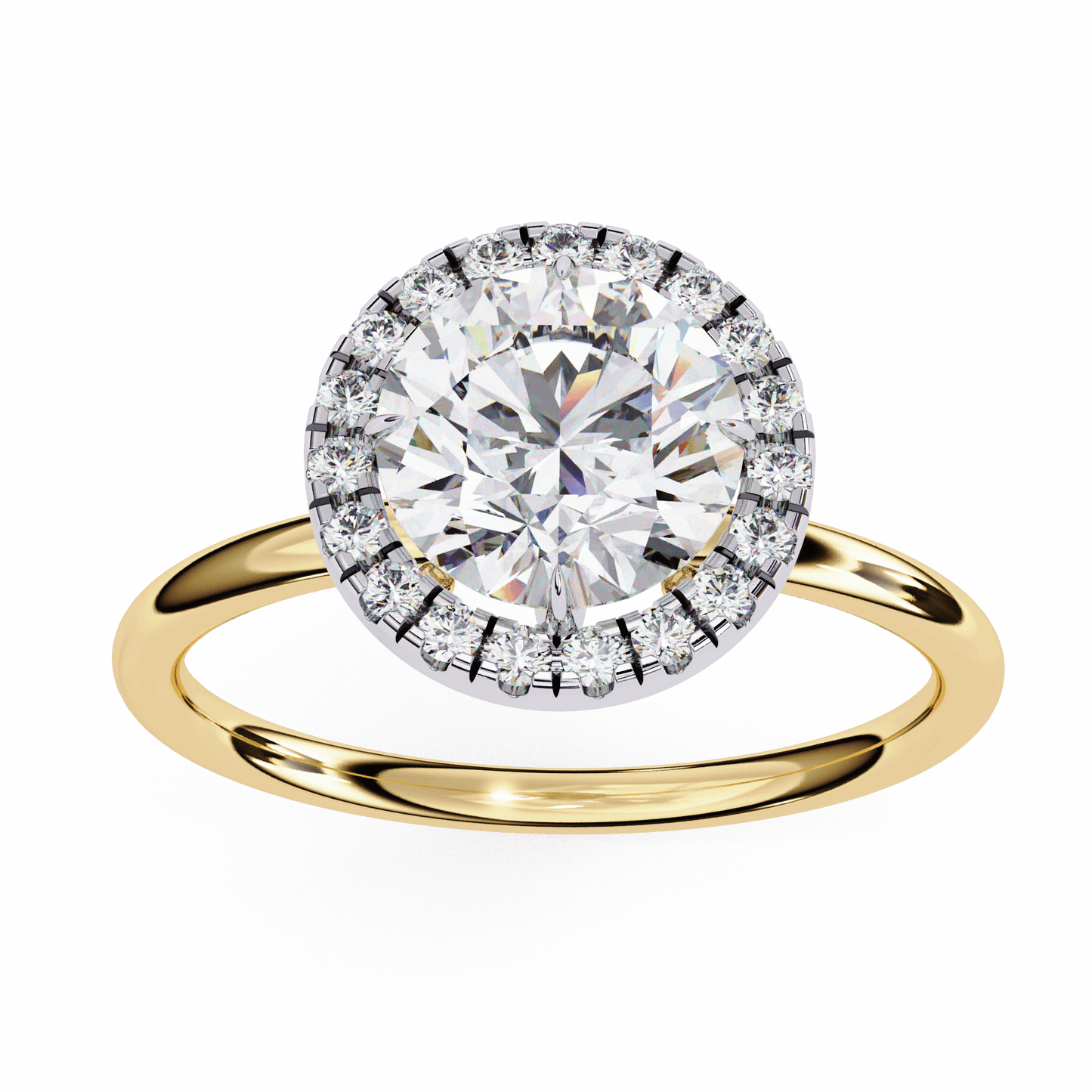 Eterna Round Solitaire Wedding Ring