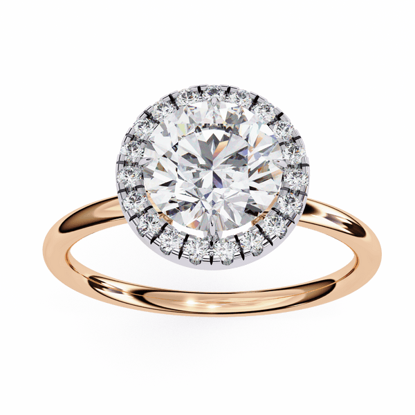 Eterna Round Solitaire Wedding Ring