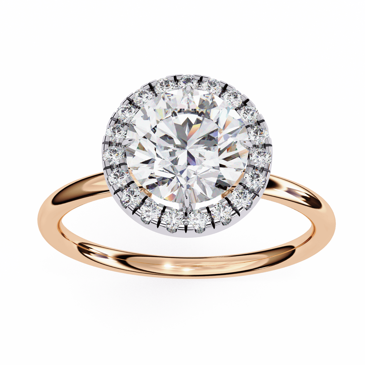 Eterna Round Solitaire Wedding Ring