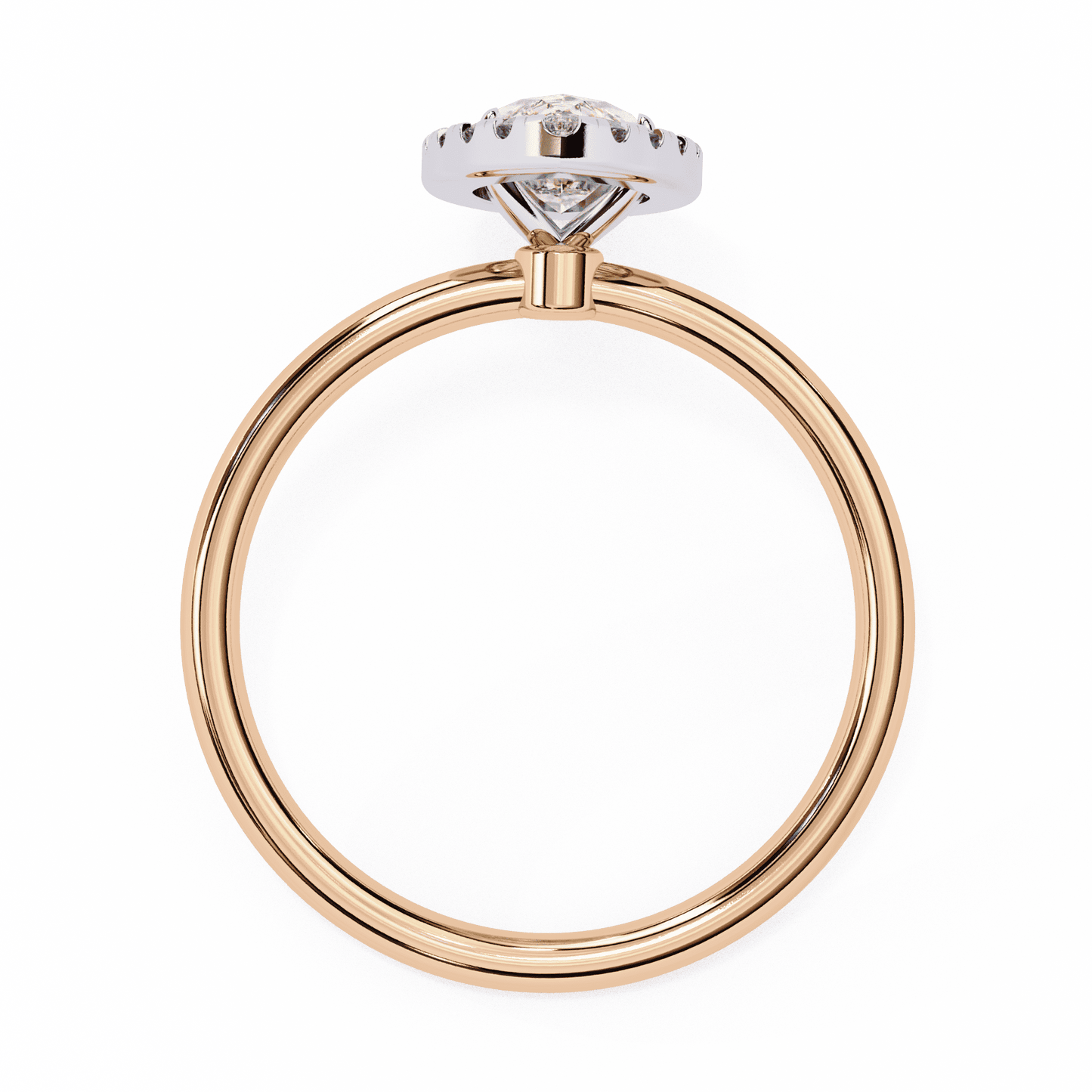 LuxeOne Marquise Solitaire Wedding Ring