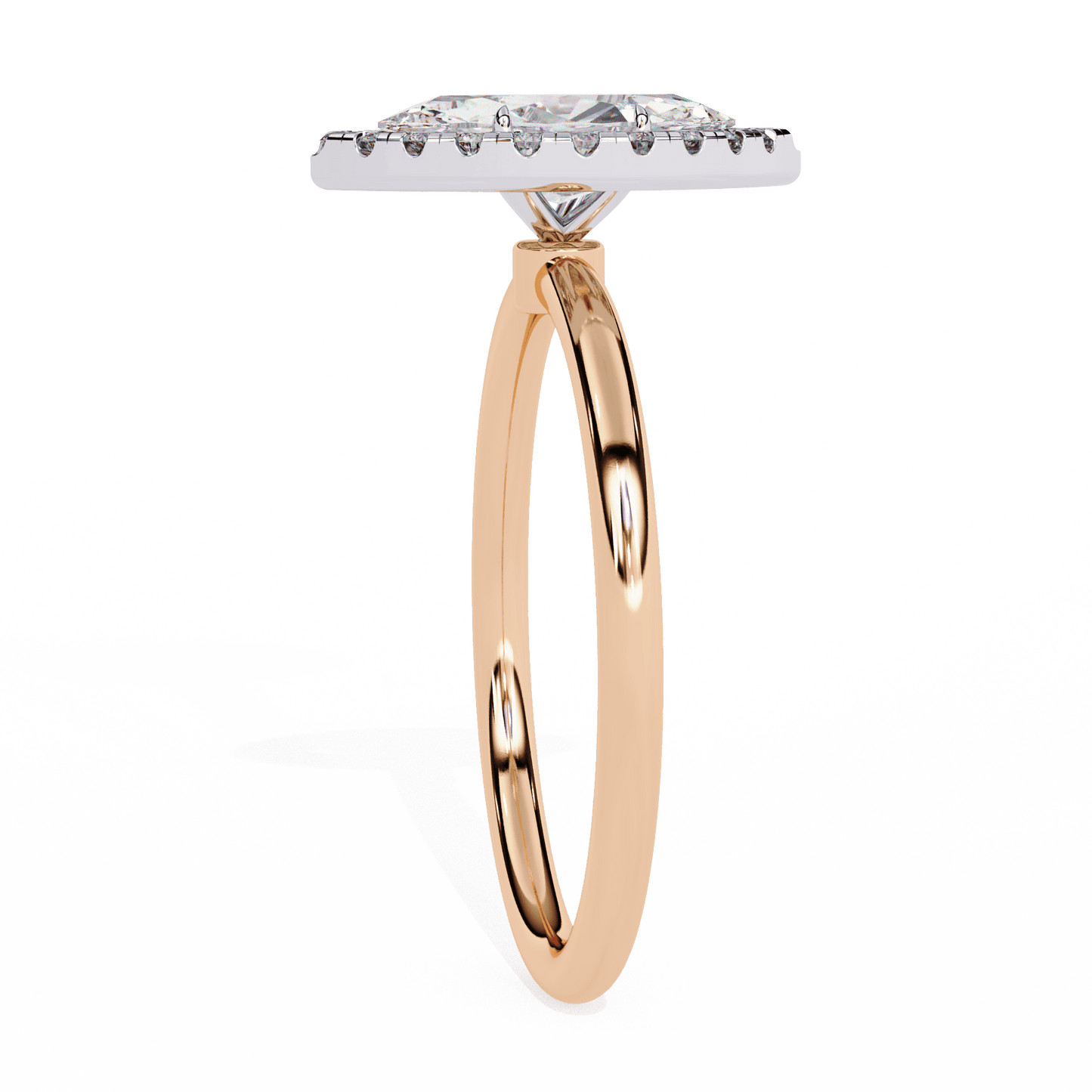 LuxeOne Marquise Solitaire Wedding Ring