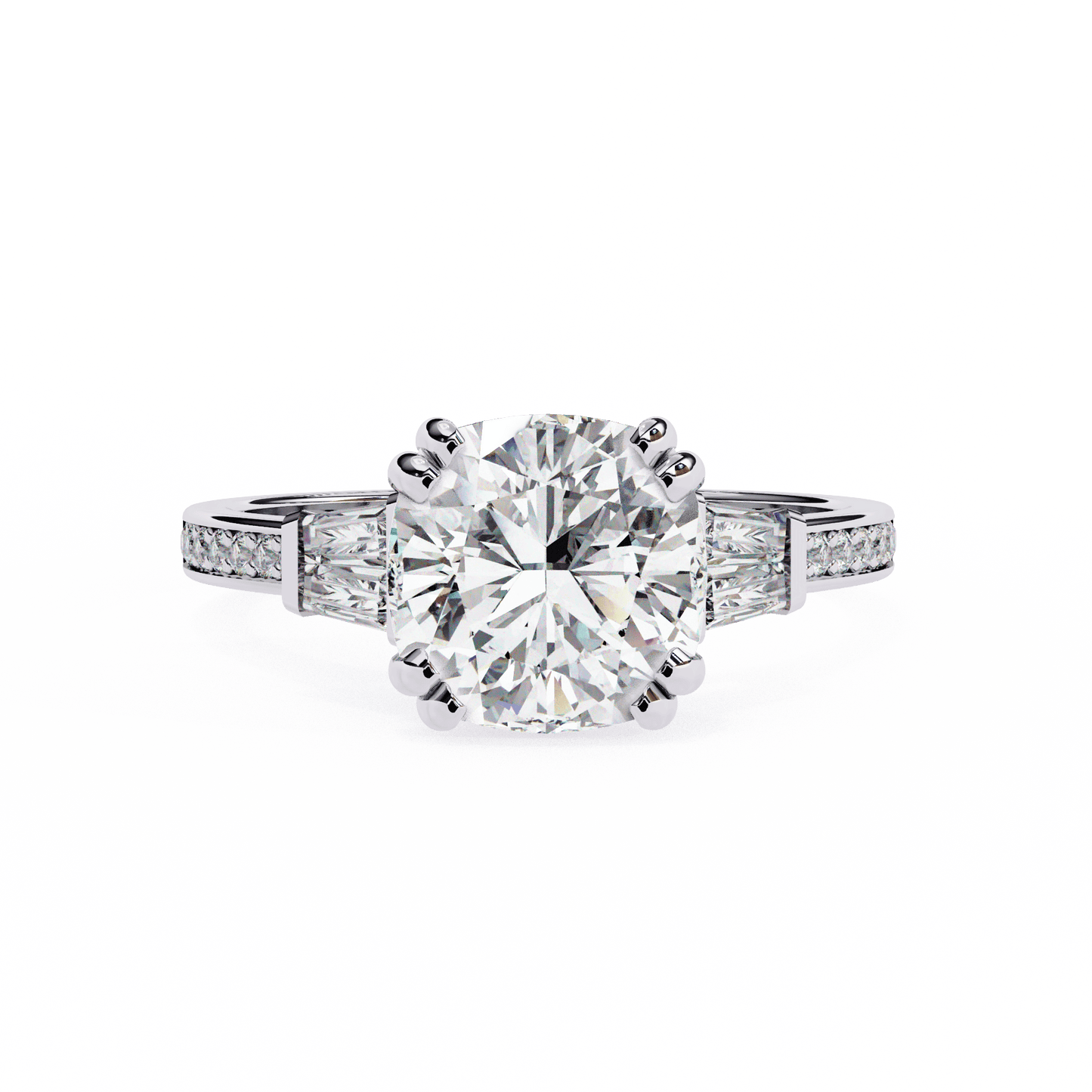 Soul Solitare Cushion Cut Engagement Ring