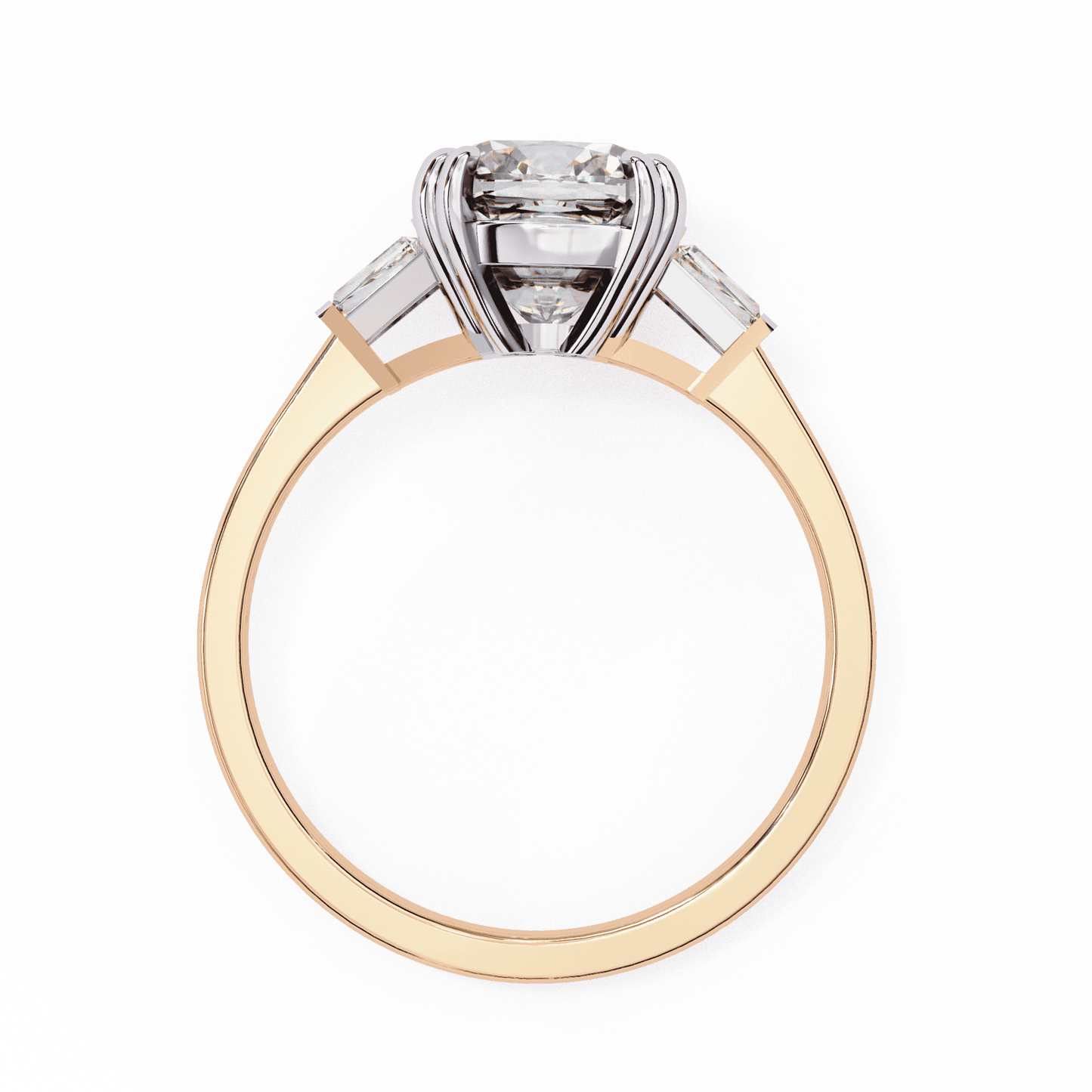 Soul Solitare Cushion Cut Engagement Ring