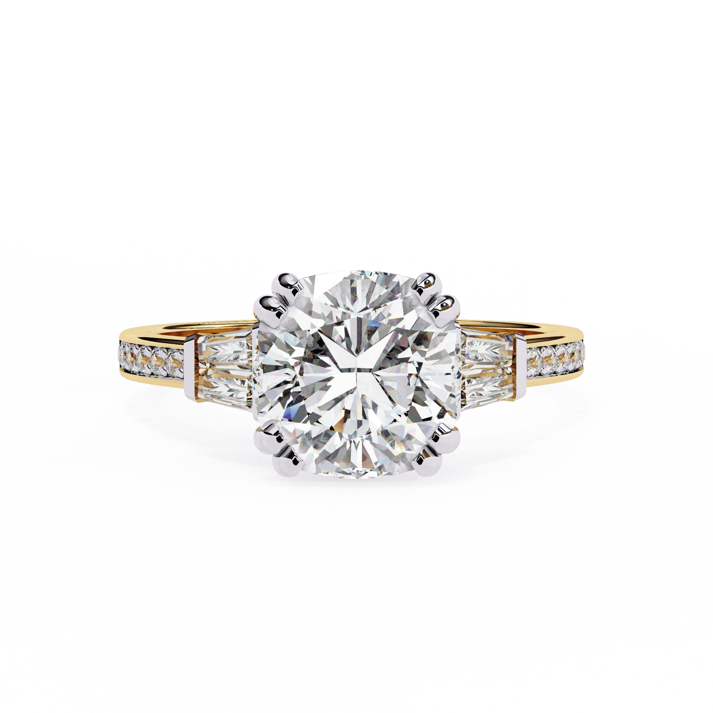 Soul Solitare Cushion Cut Engagement Ring