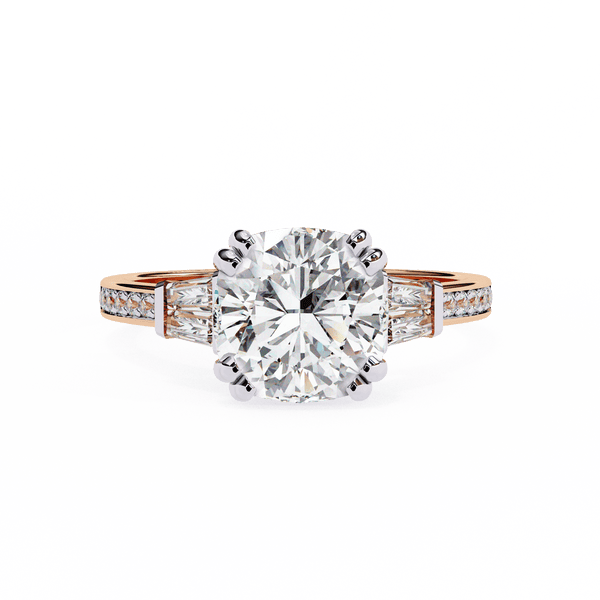 Soul Solitare Cushion Cut Engagement Ring