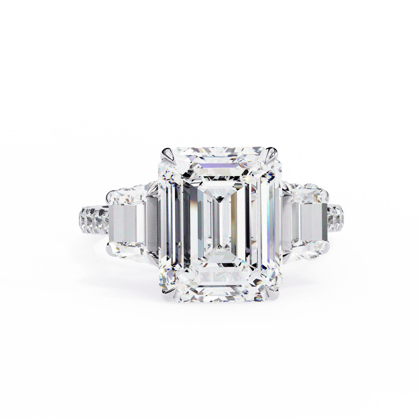 Centre Piece Emerald 3.71 Carat Engagement Ring