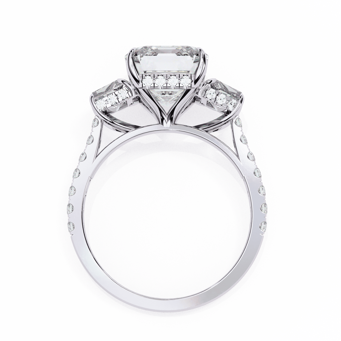 Centre Piece Emerald 3.71 Carat Engagement Ring
