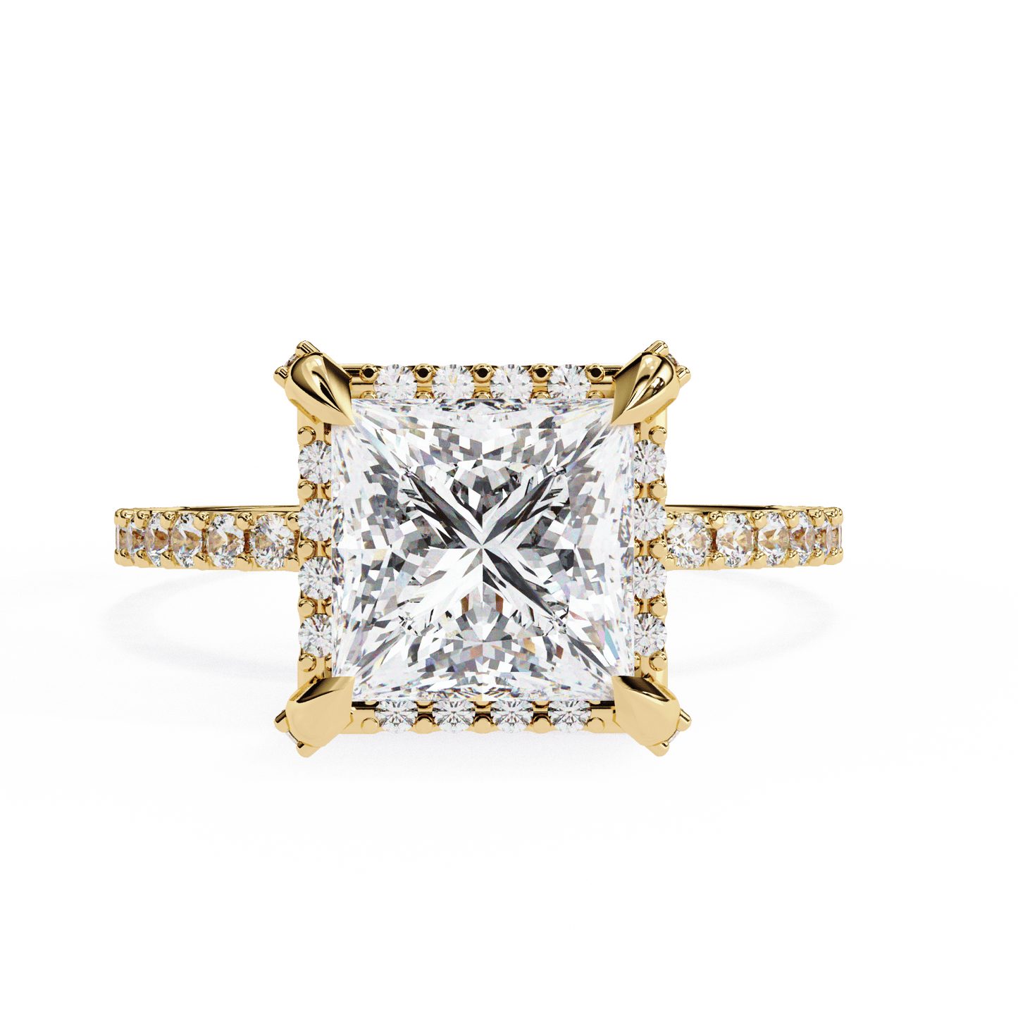 Nova Princess Cut 2.03Carat Solitaire Ring