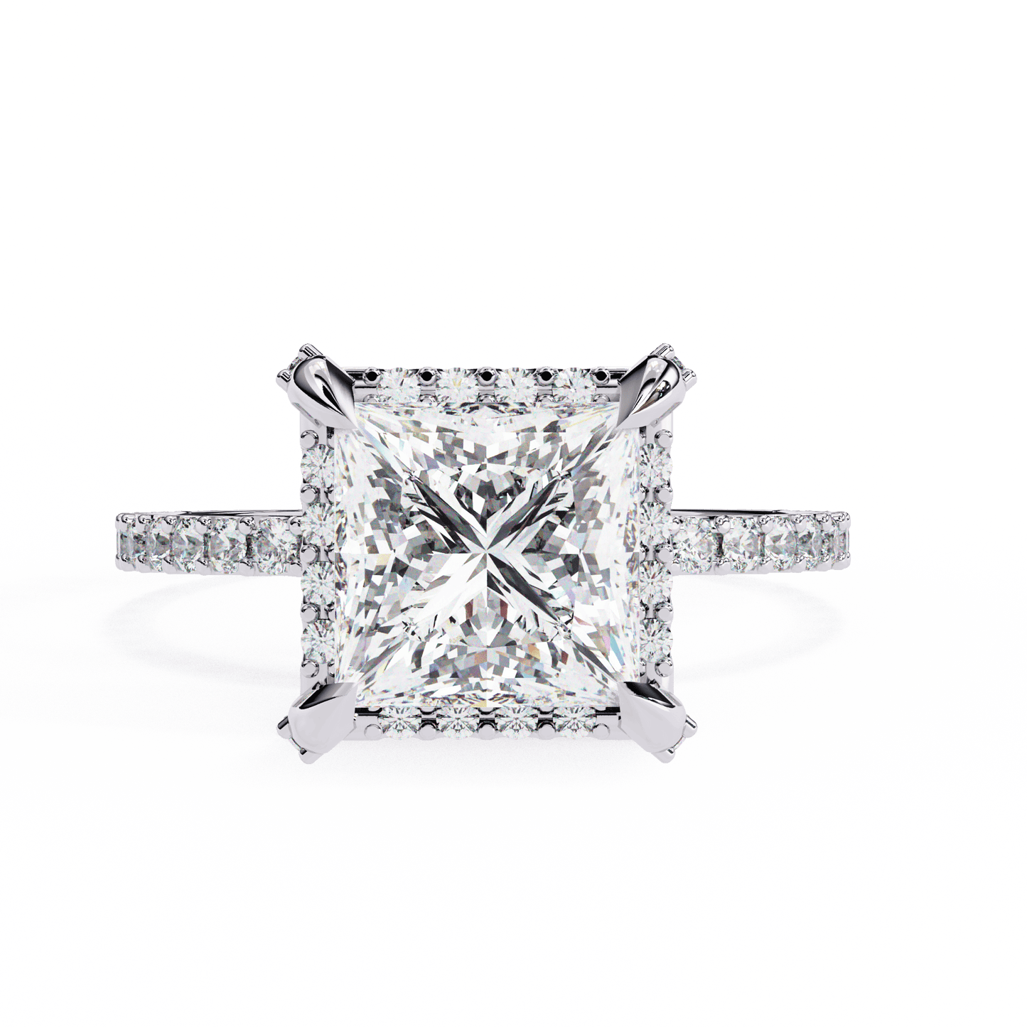 Nova Princess Cut 2.03Carat Solitaire Ring