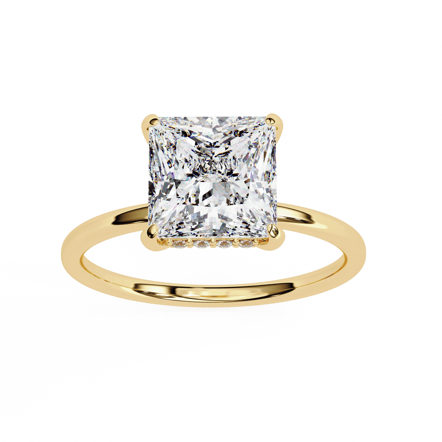 2.28 Carat Princess Cut Solitaire Ring