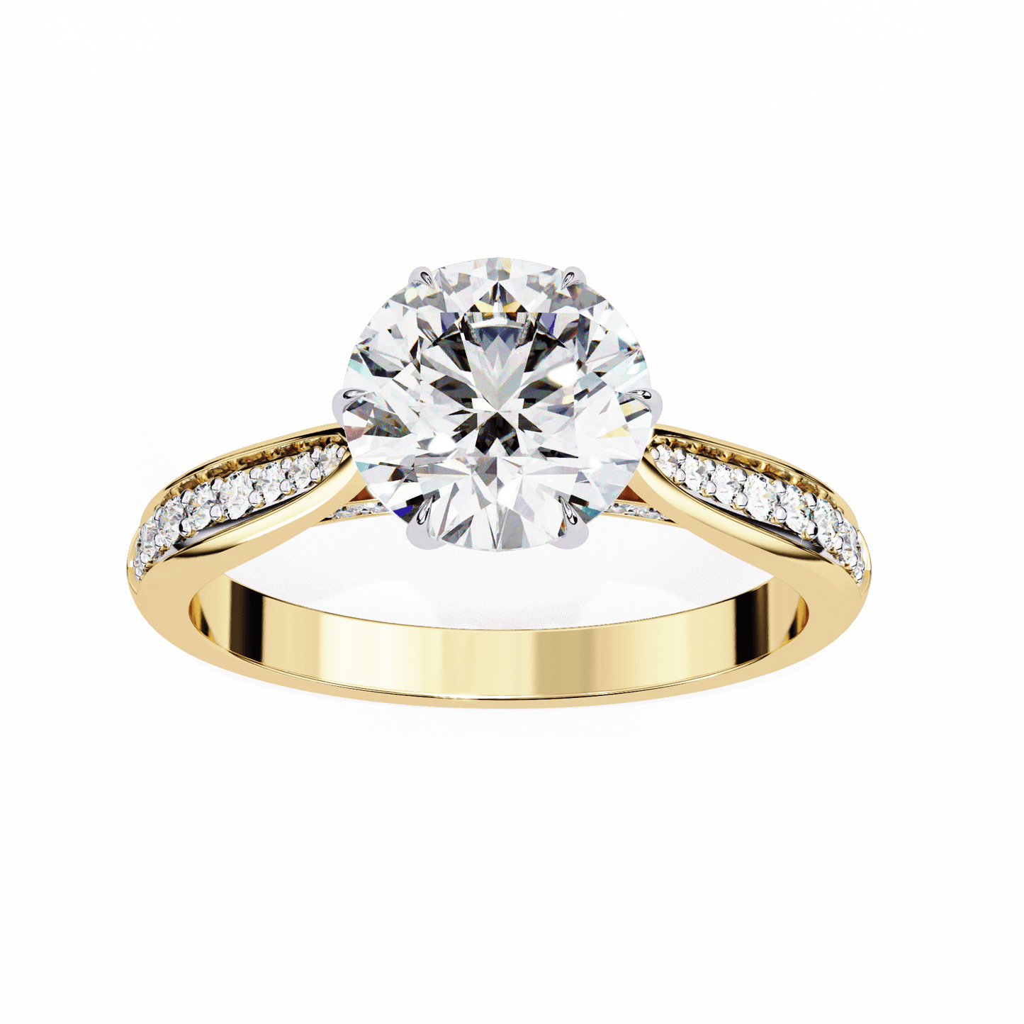 Sparkling Affair Round Solitaire Ring