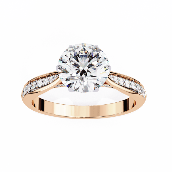Sparkling Affair Round Solitaire Ring
