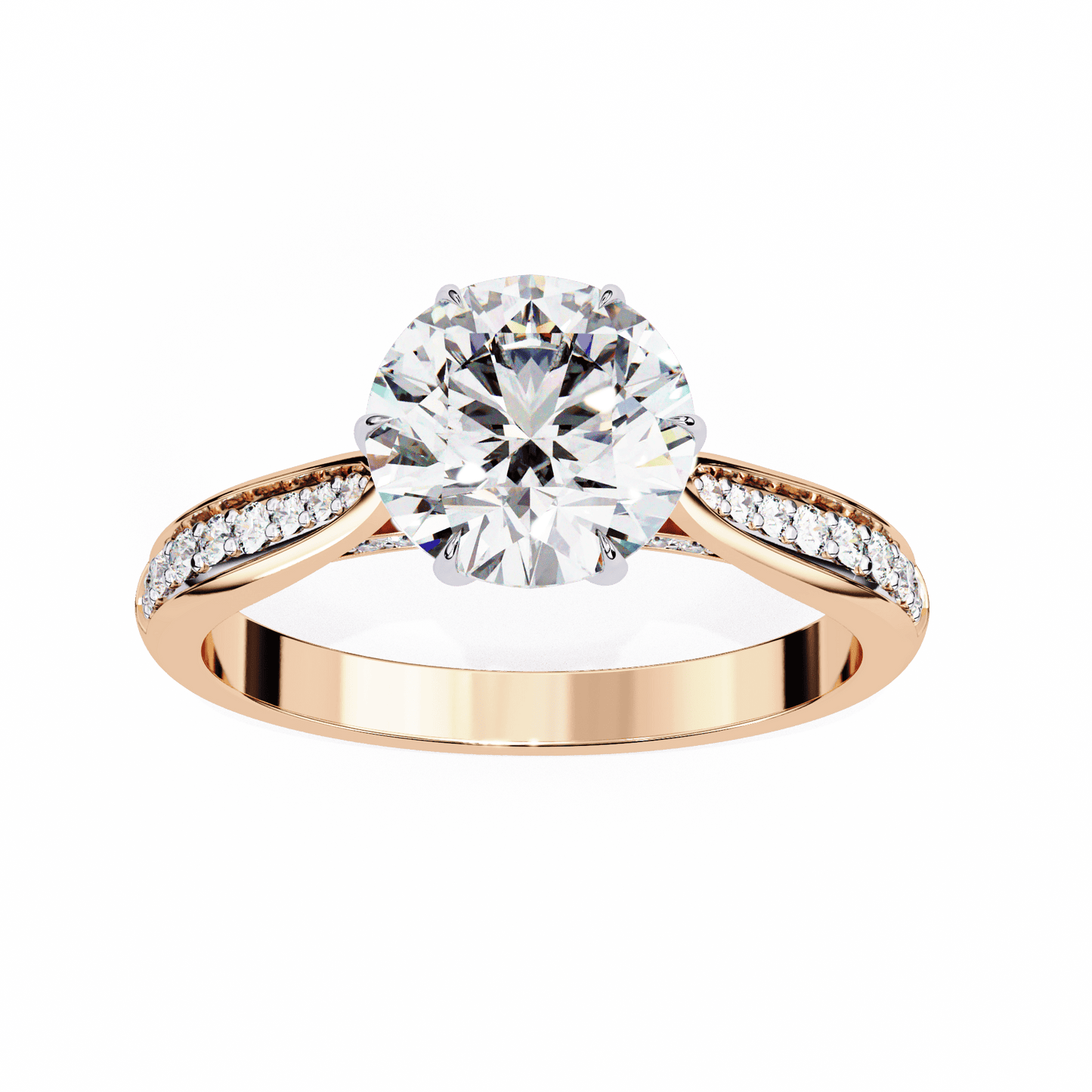 Sparkling Affair Round Solitaire Ring
