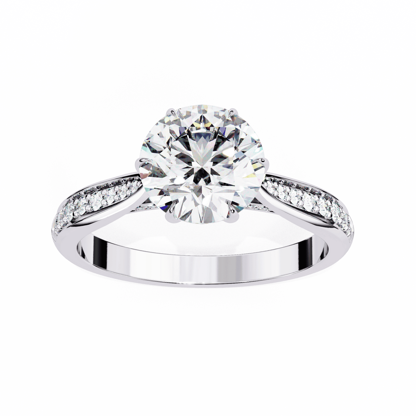 Sparkling Affair Round Solitaire Ring