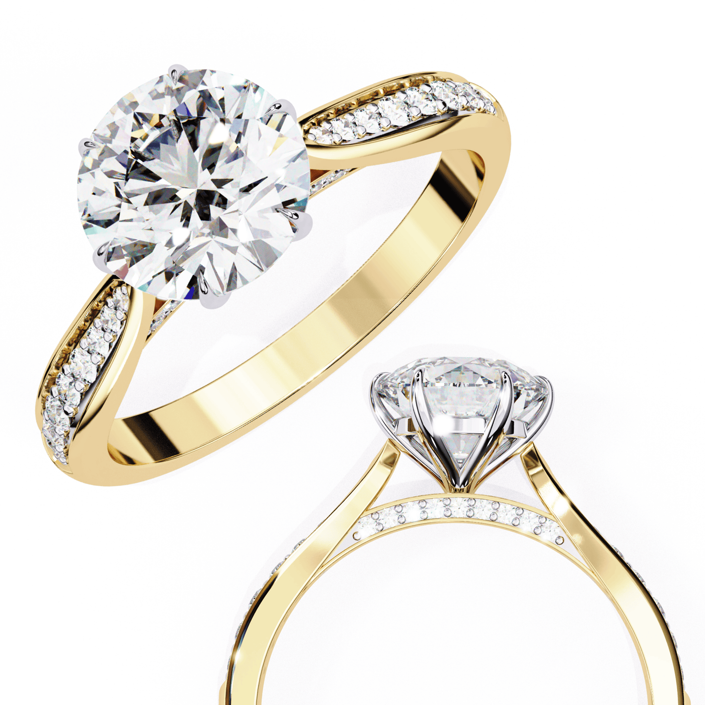 Sparkling Affair Round Solitaire Ring