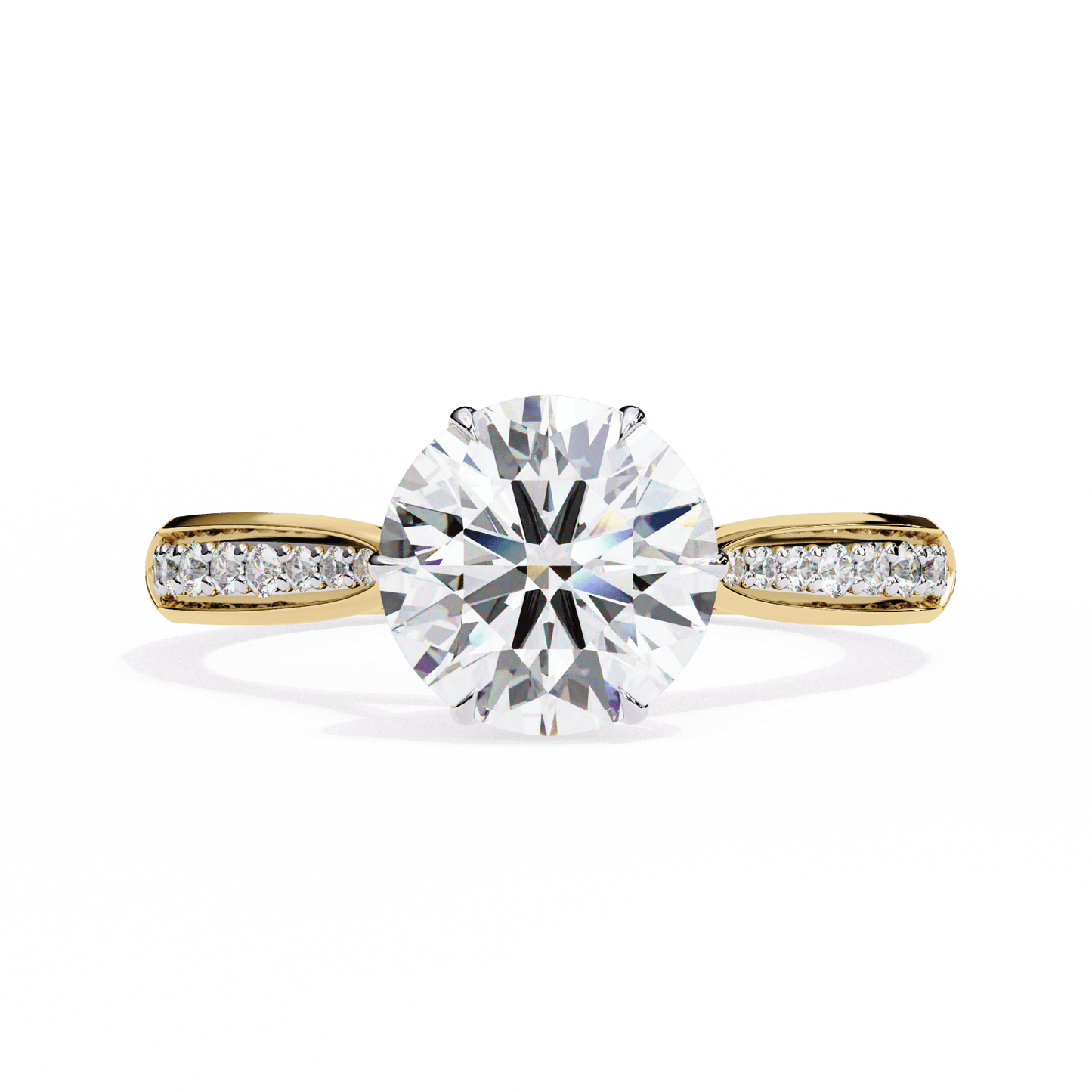 Sparkling Affair Round Solitaire Ring