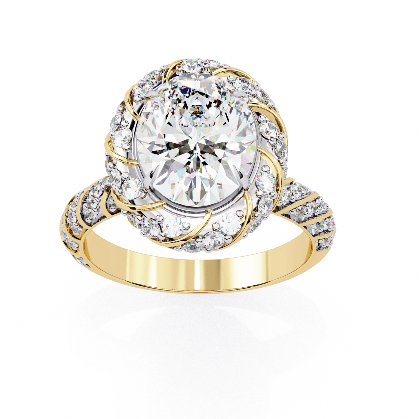 Stunning 2.42 Carat Oval Solitaire Ring