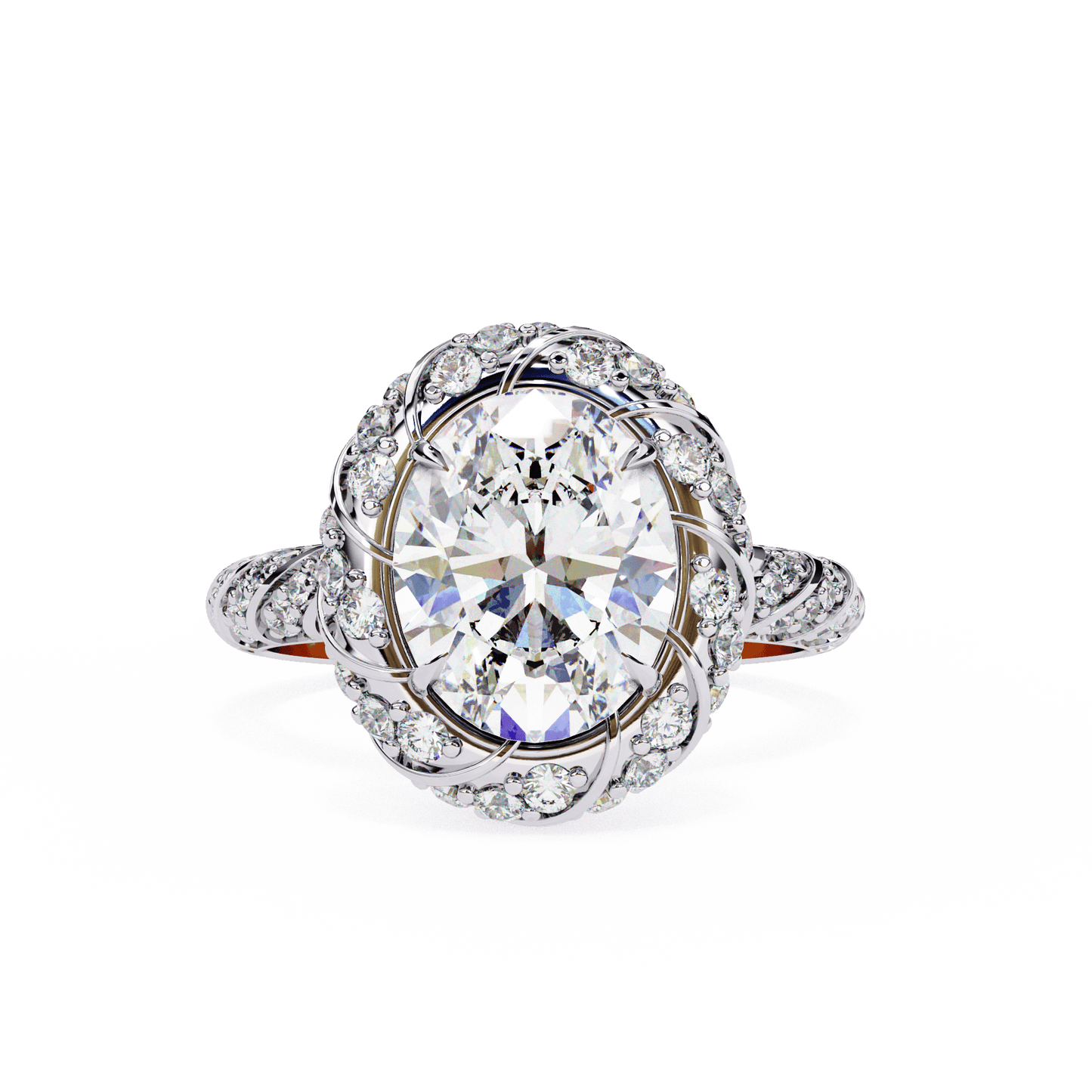 Stunning 2.42 Carat Oval Solitaire Ring