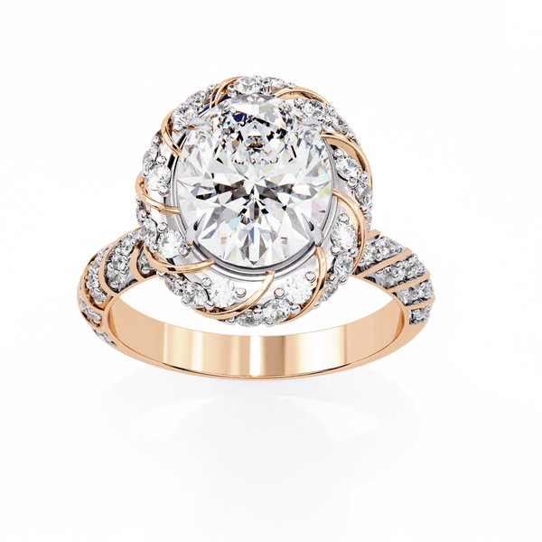 Stunning 2.42 Carat Oval Solitaire Ring