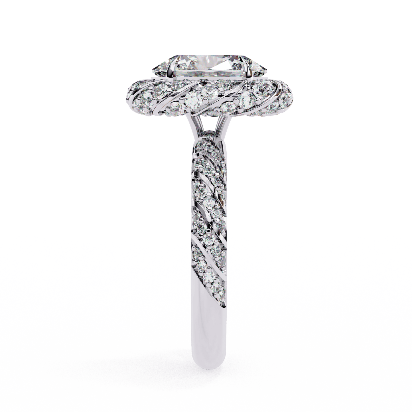 Stunning 2.42 Carat Oval Solitaire Ring