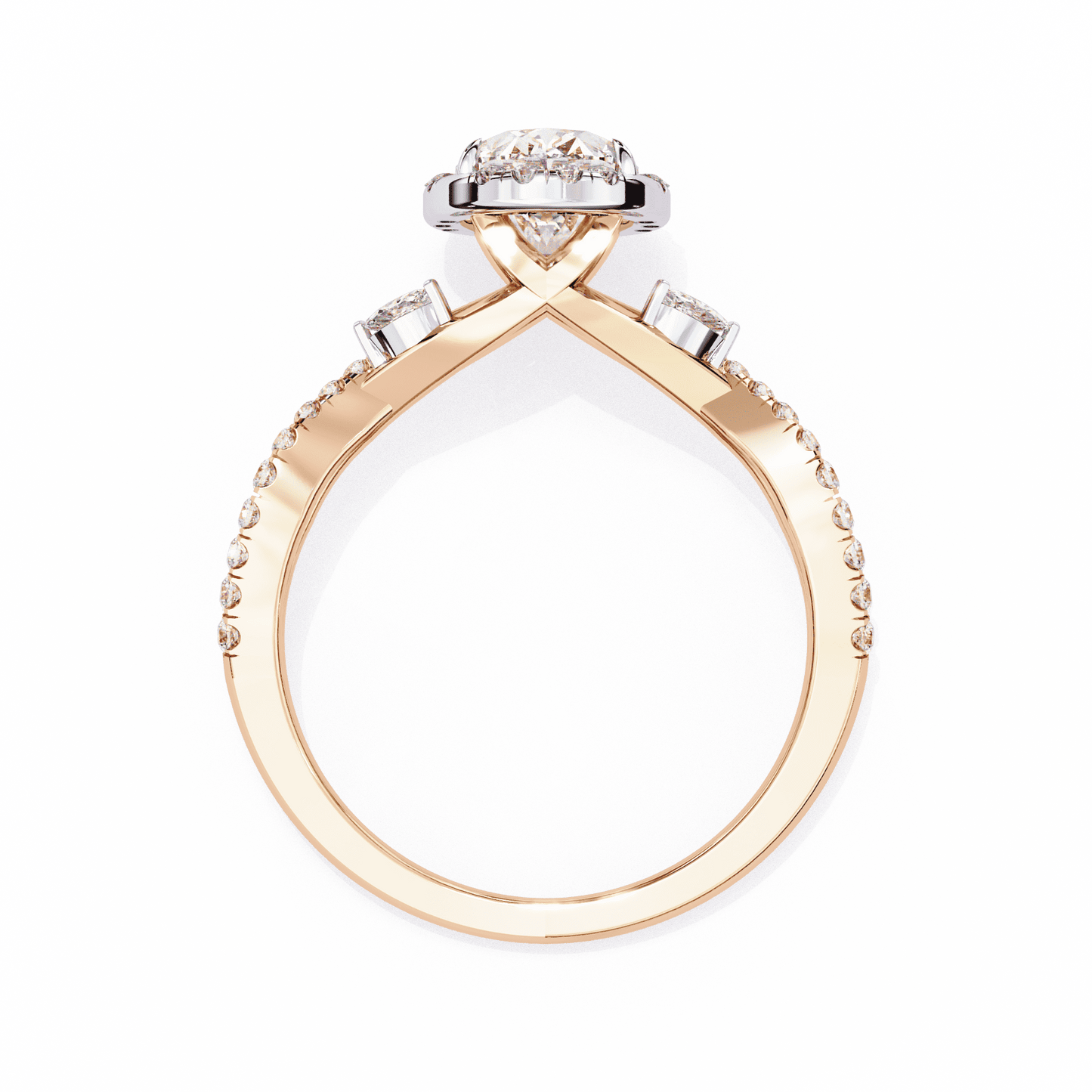Ivy Bloom Oval Solitaire Ring