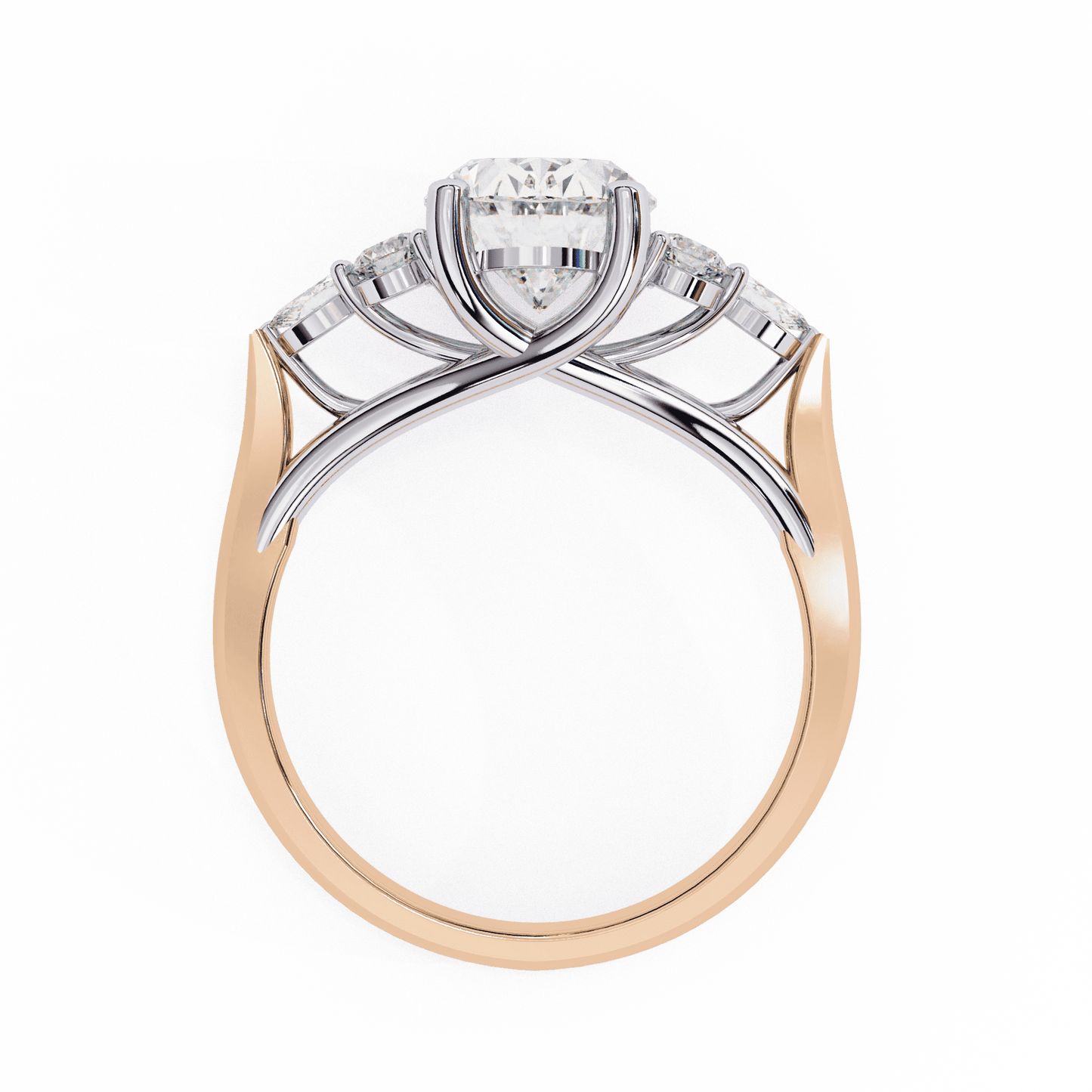 Eclat Oval Solitaire Wedding Ring