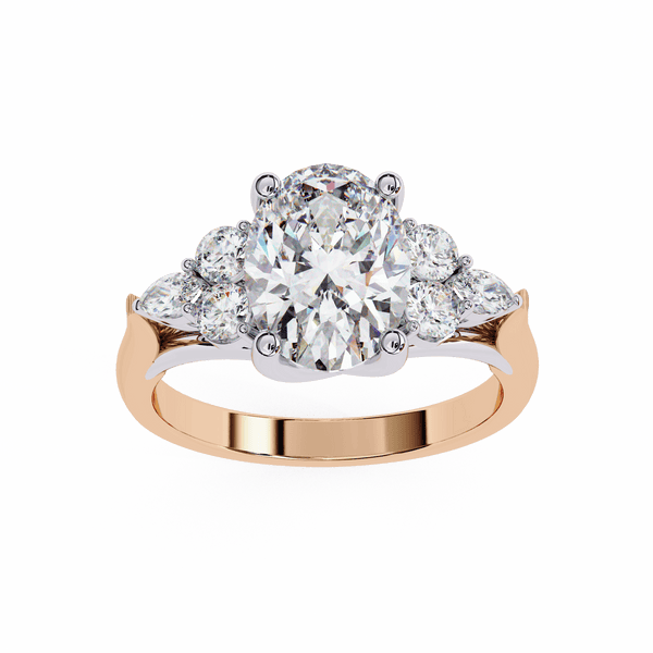 Eclat Oval Solitaire Wedding Ring