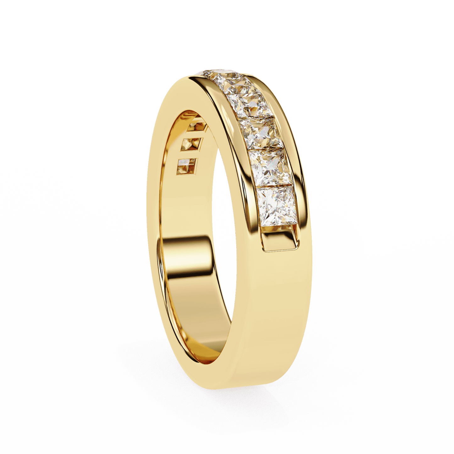 1.07 Carat Princess Diamonds Band