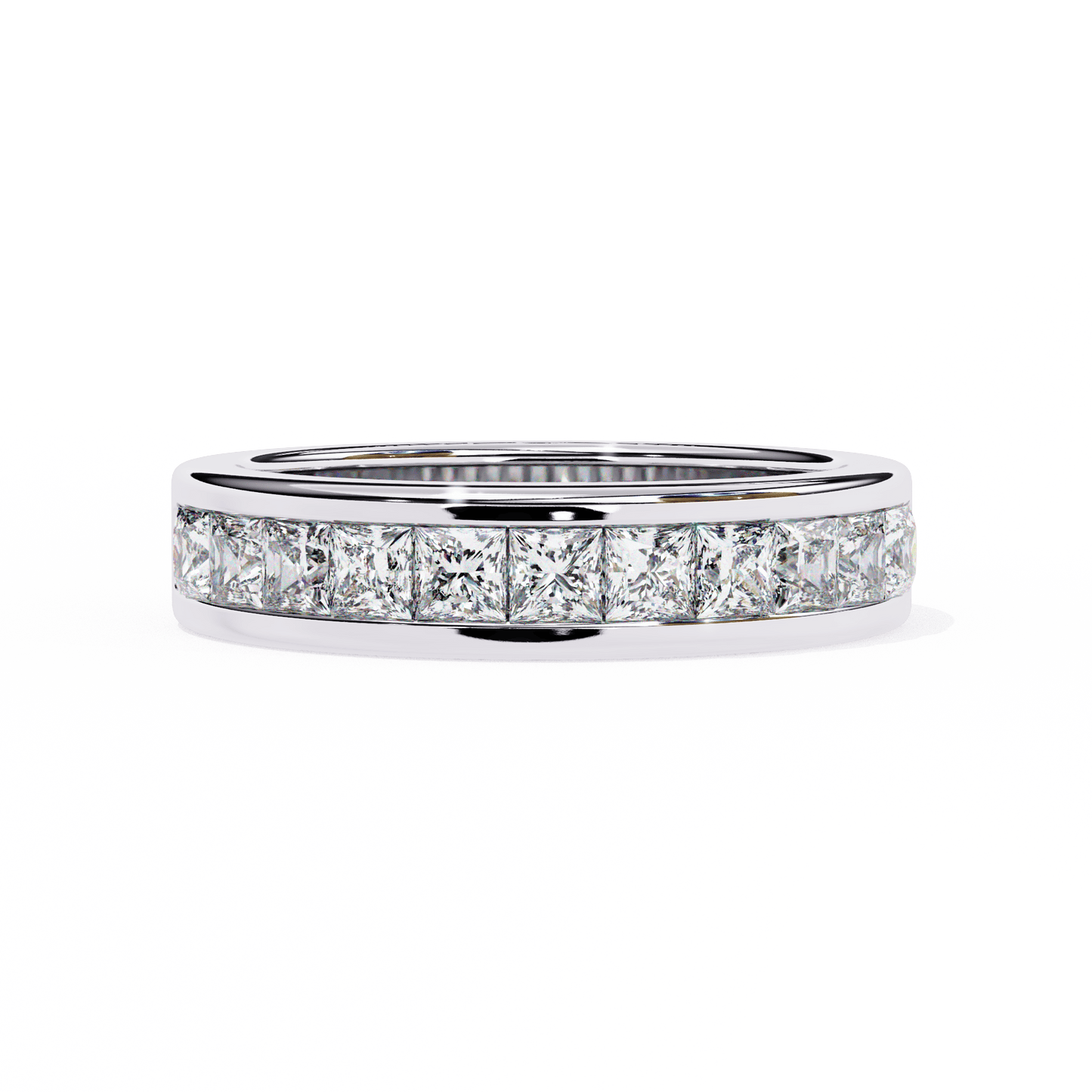 1.07 Carat Princess Diamonds Band