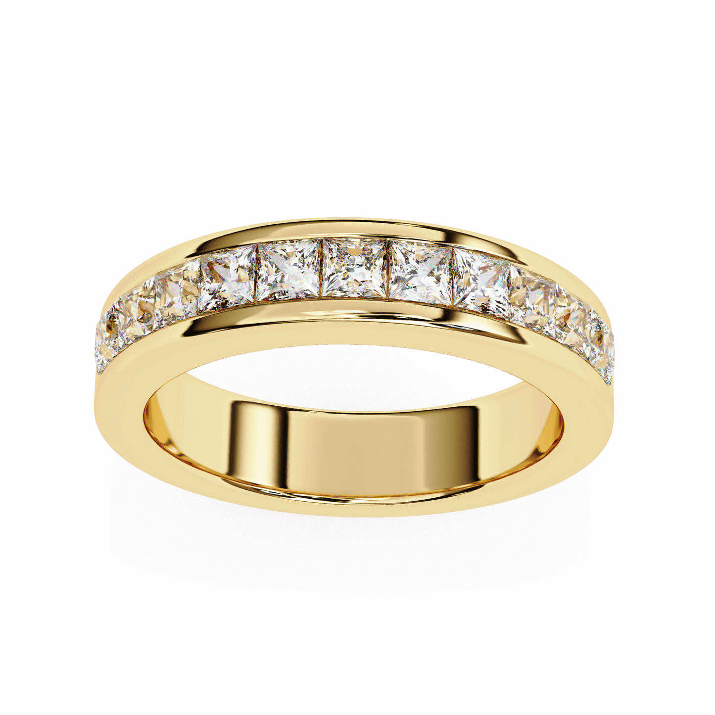 1.07 Carat Princess Diamonds Band