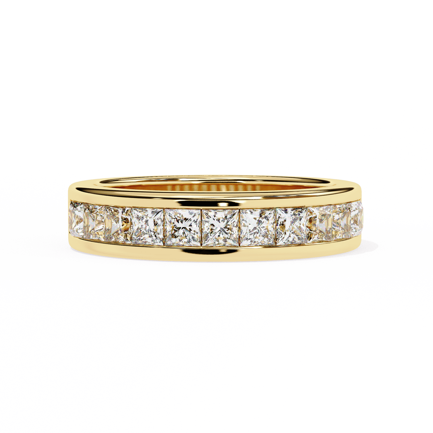 1.07 Carat Princess Diamonds Band