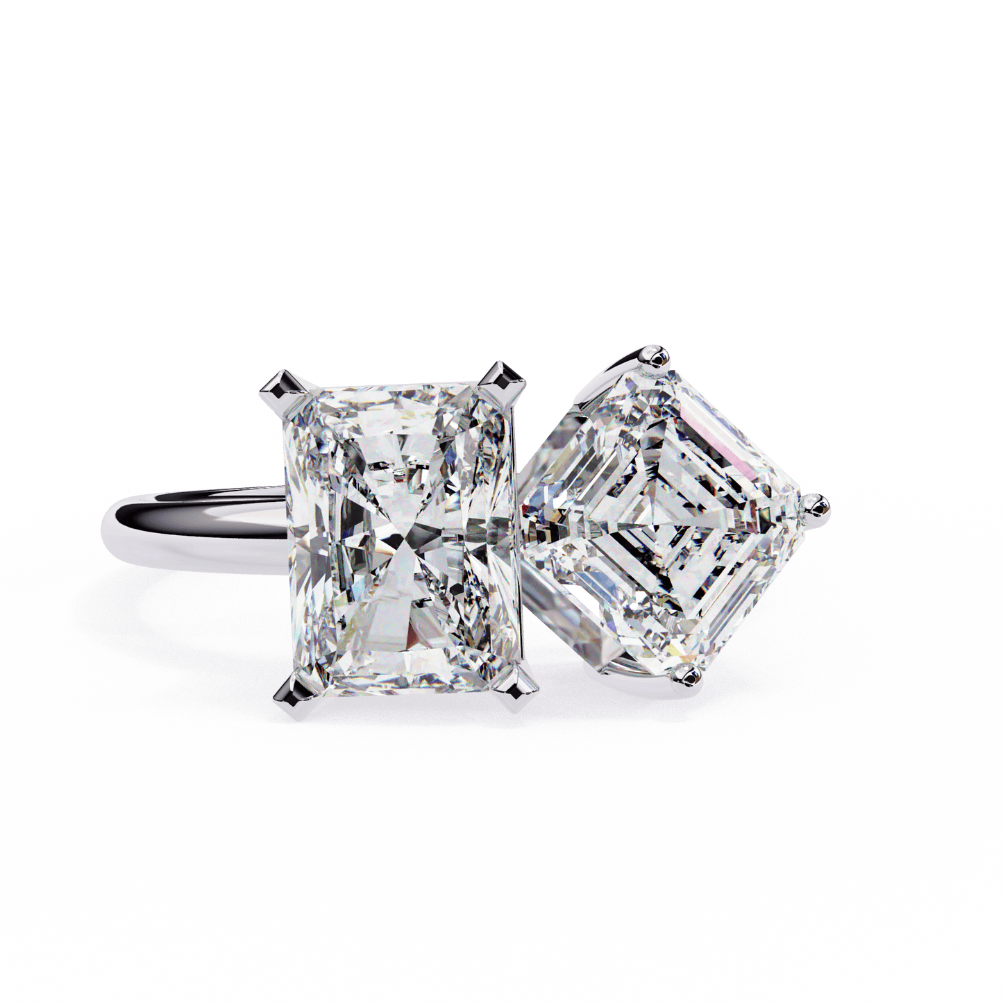 Two to Tango Solitaire Ring