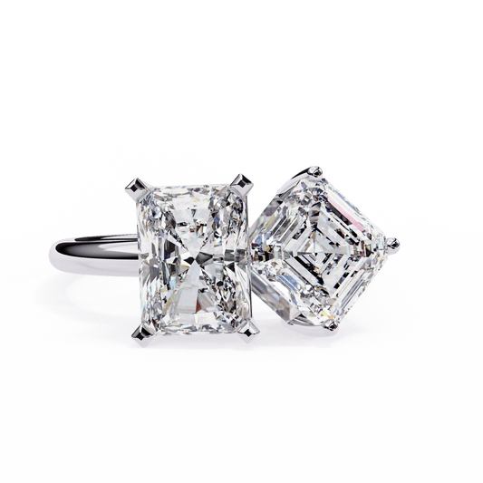 Two to Tango Solitaire Ring