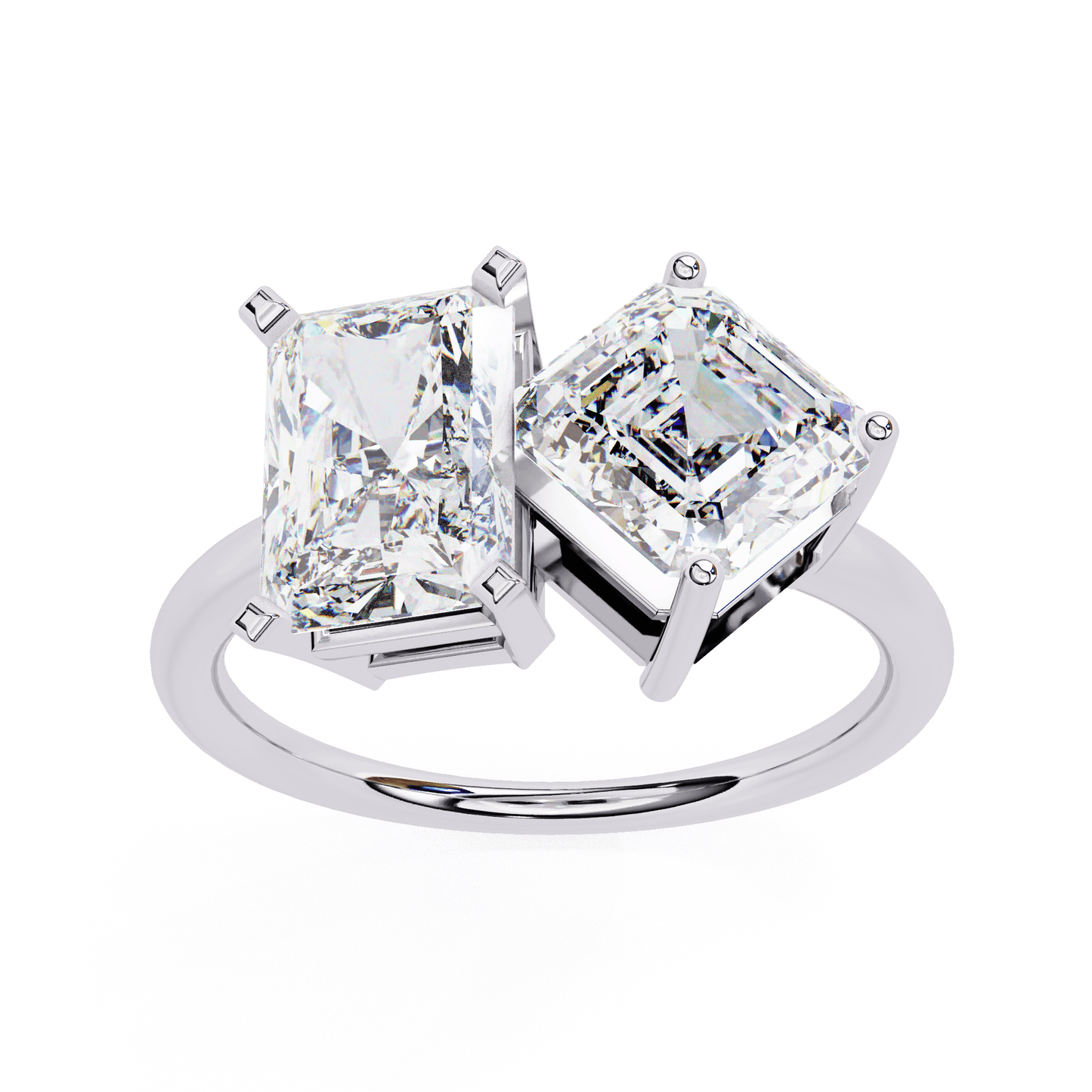Two to Tango Solitaire Ring