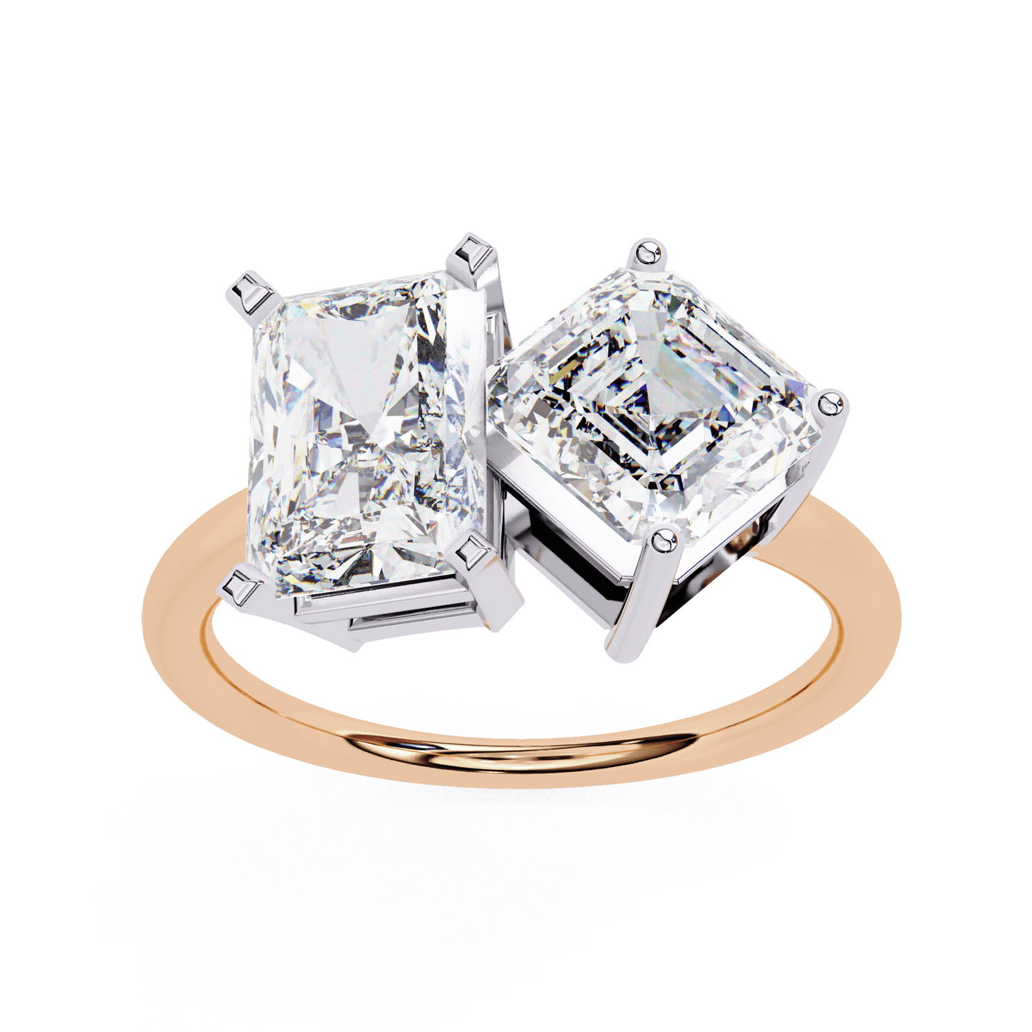 Two to Tango Solitaire Ring