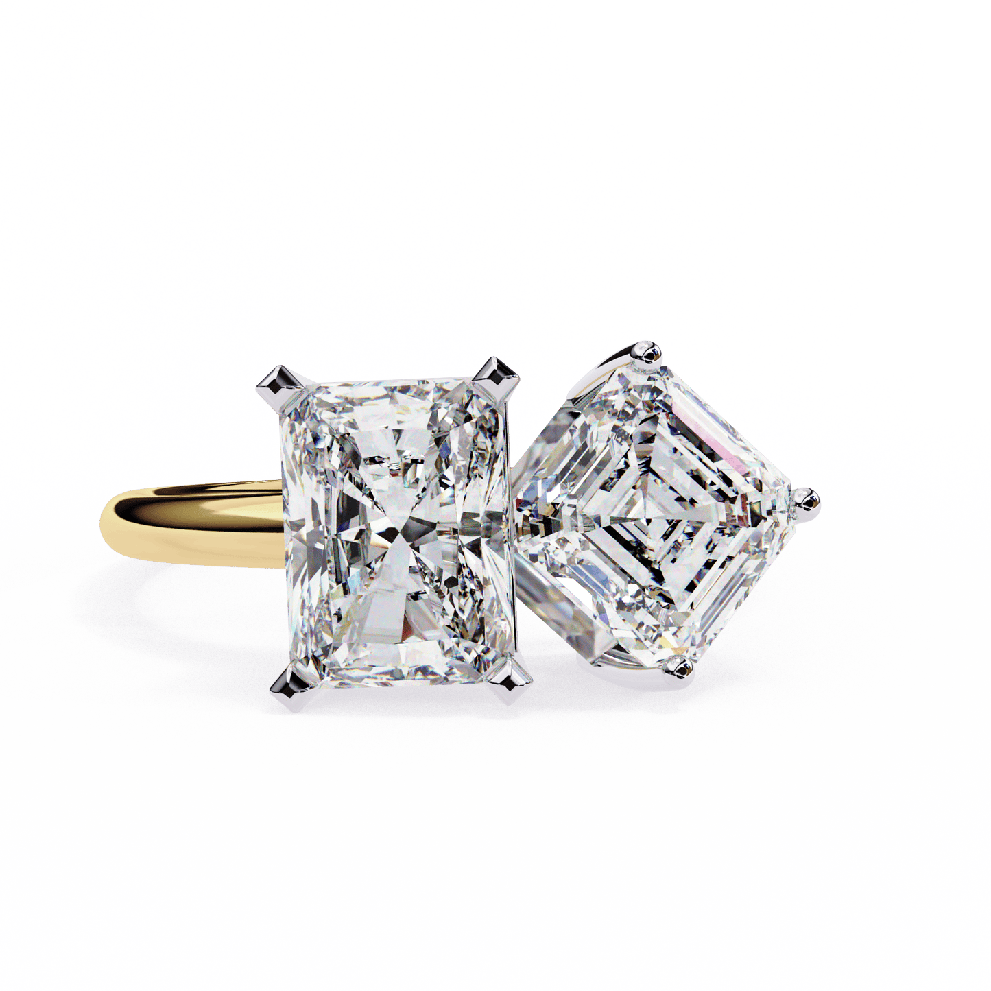 Two to Tango Solitaire Ring