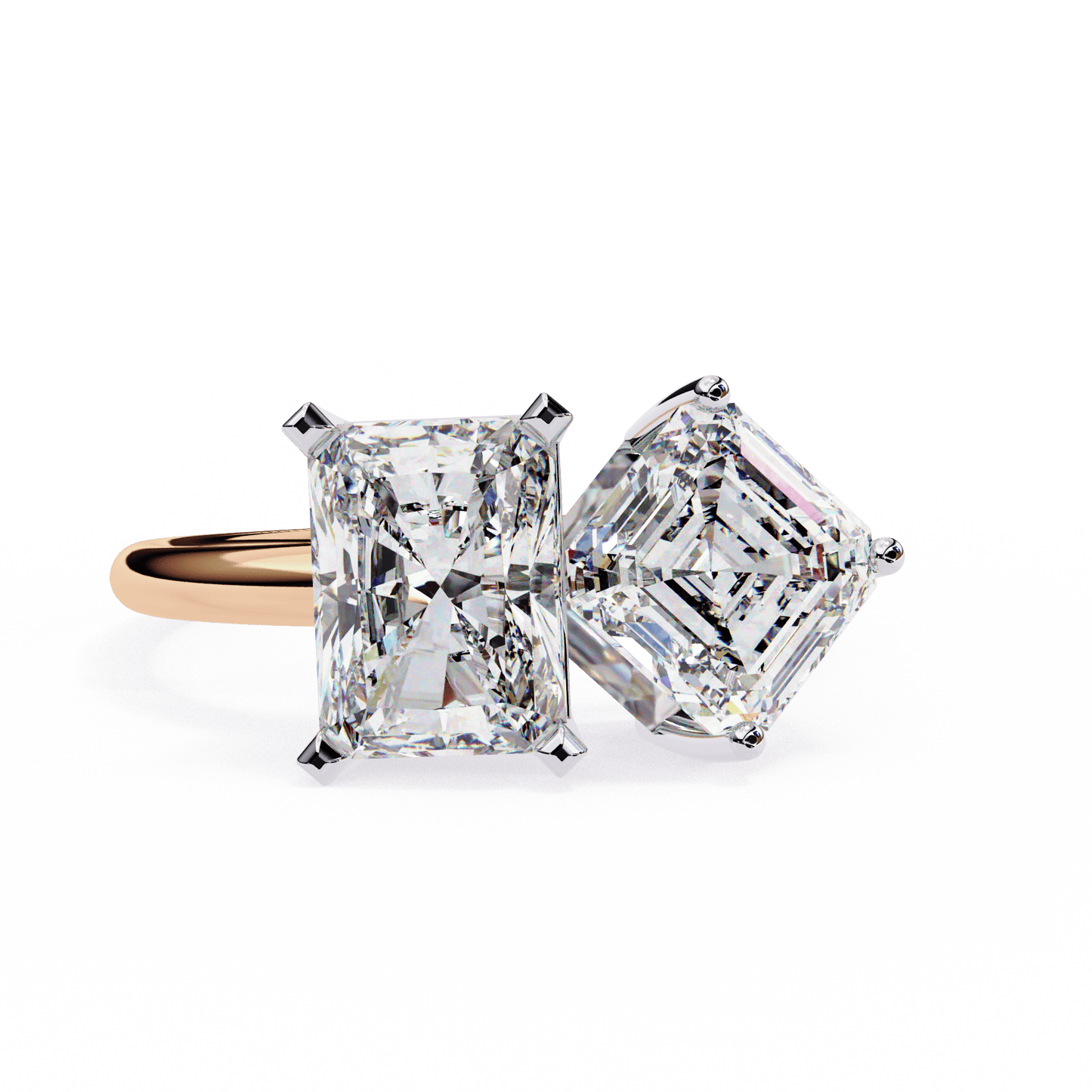 Two to Tango Solitaire Ring