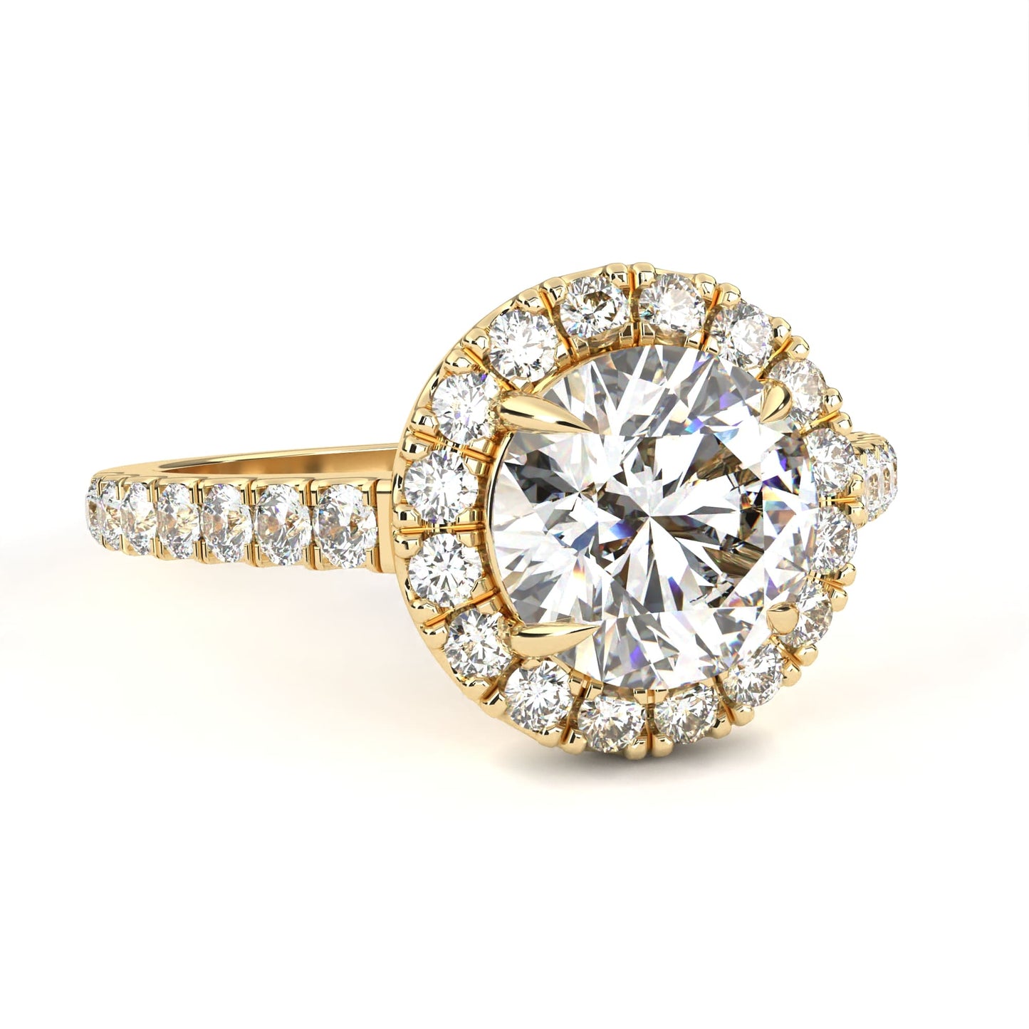 Forever Us 2.92 Carat Round Solitaire Engagement Ring