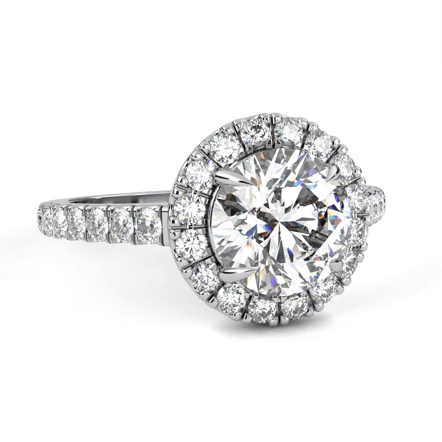 Forever Us 2.92 Carat Round Solitaire Engagement Ring