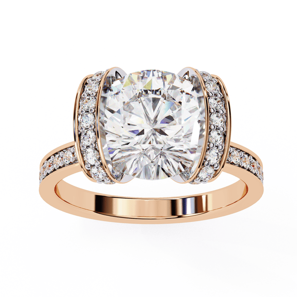 2.92 Carat Round Solitaire Grand Wedding Ring