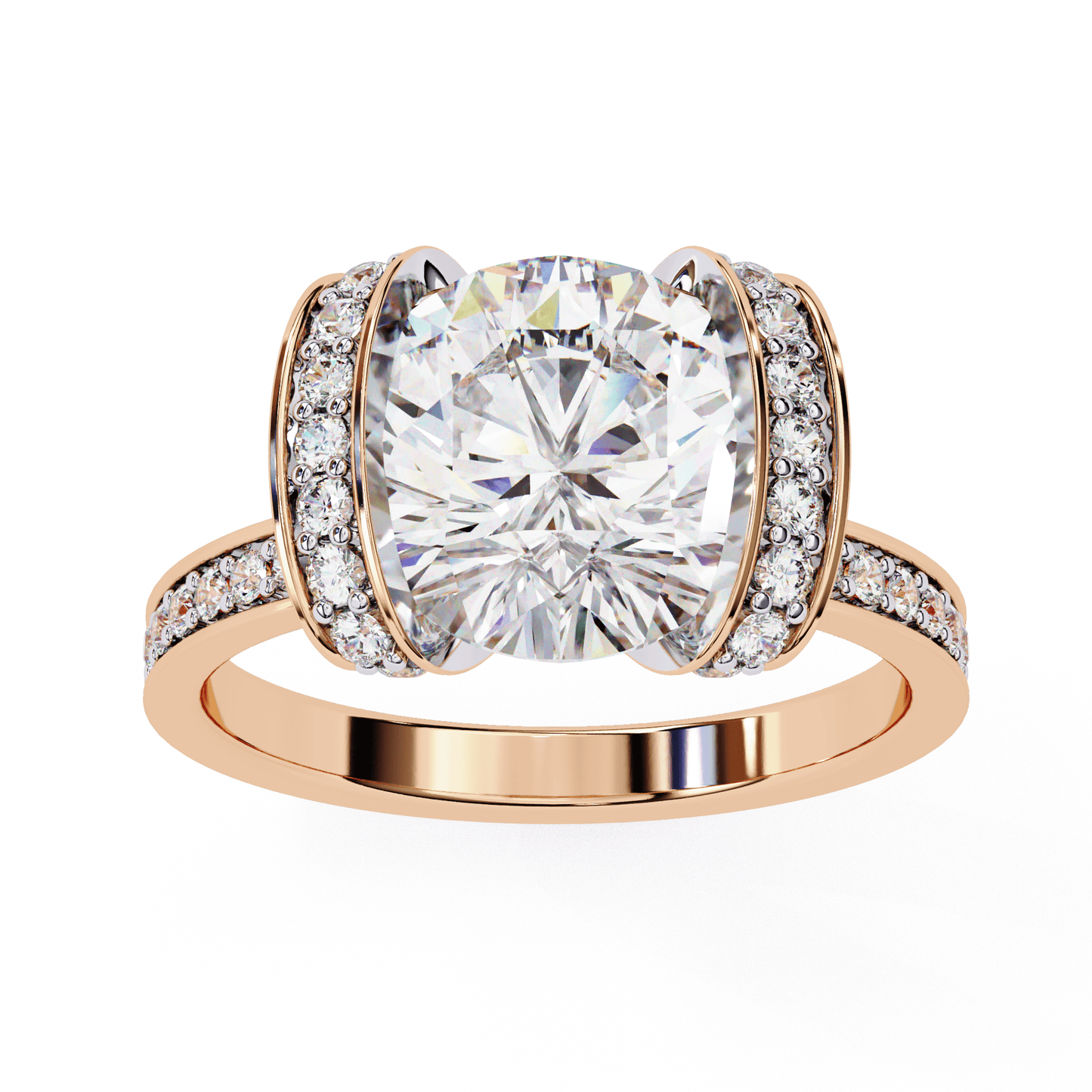 2.92 Carat Round Solitaire Grand Wedding Ring