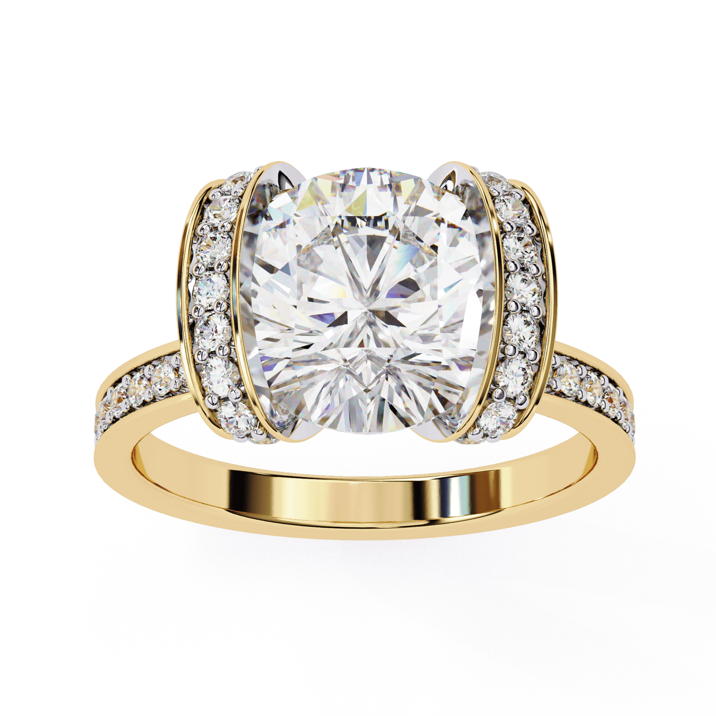 2.92 Carat Round Solitaire Grand Wedding Ring