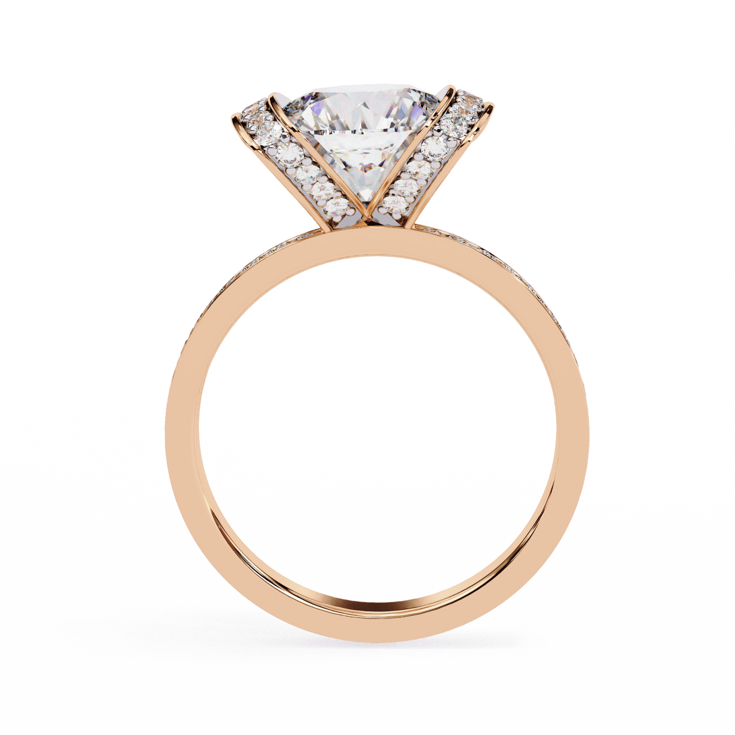2.92 Carat Round Solitaire Grand Wedding Ring