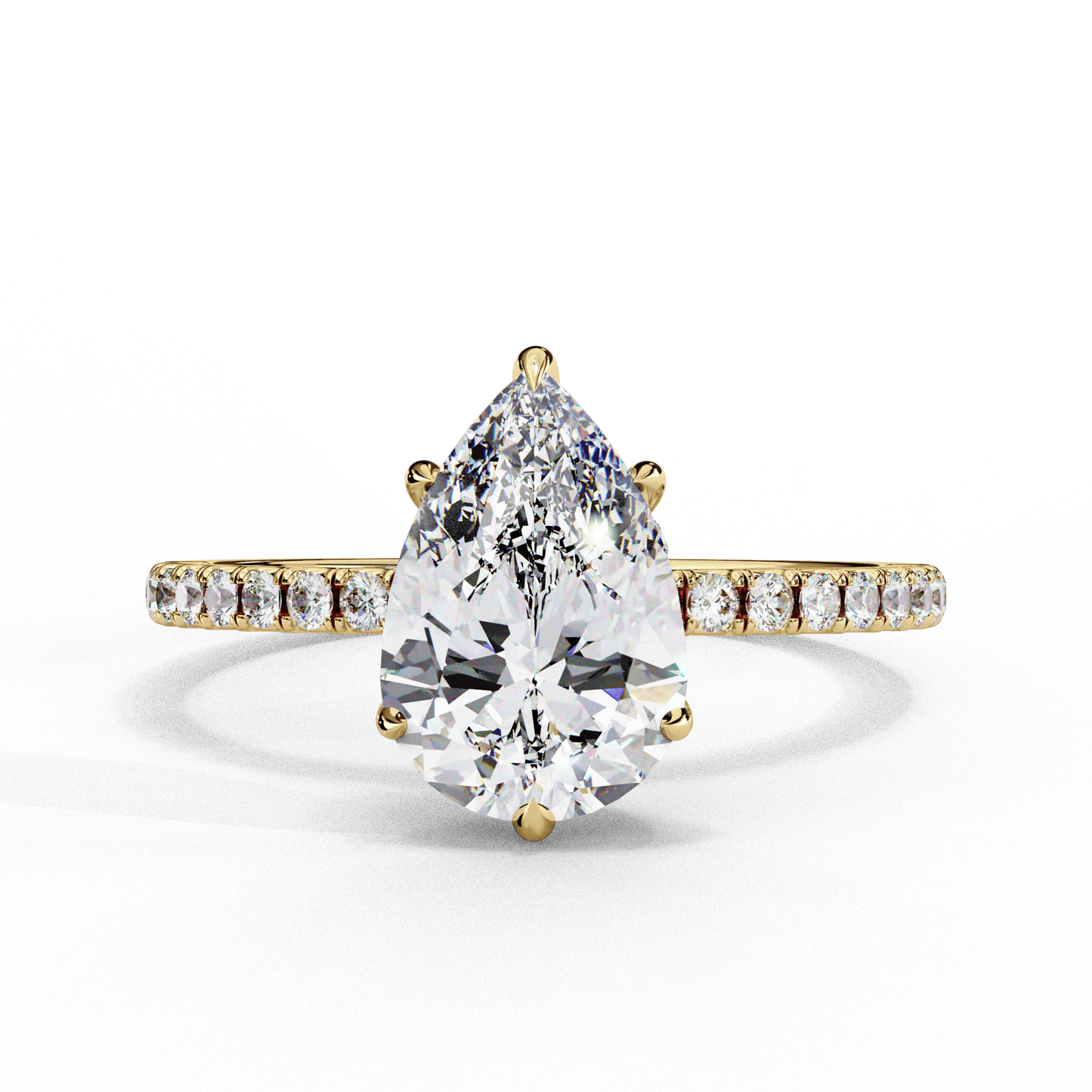 Love Drop Pear shaped 1.81 Carat Solitaire Ring
