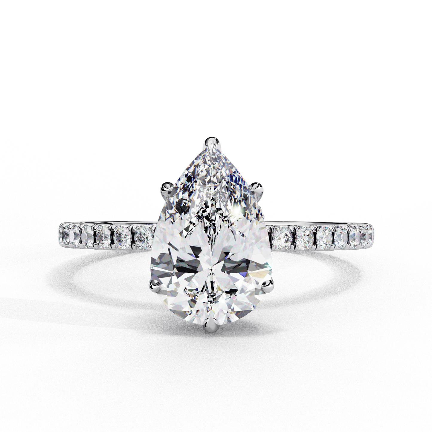 Love Drop Pear shaped 1.81 Carat Solitaire Ring