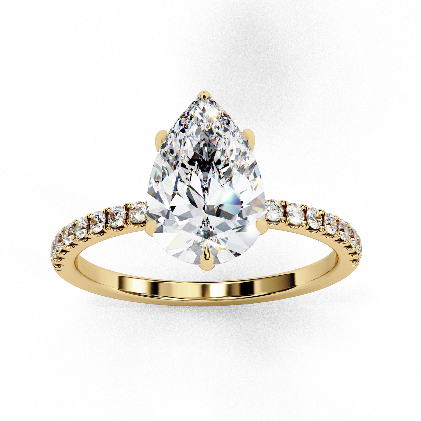 Love Drop Pear shaped 1.81 Carat Solitaire Ring