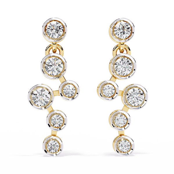 Ice Droplets Diamond Earrings
